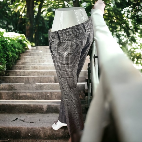 Vintage Juicy Couture Wool blend Tweed trousers flare leg SZ28 heart on back USA - Picture 7 of 13